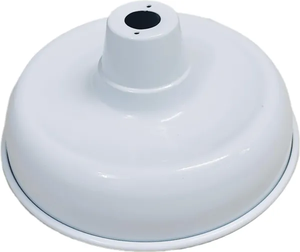 White_Carrom_Lamp_Shade_Without_Wire_And_Holder_(10_Dia_X_5.5_Inch_Height)