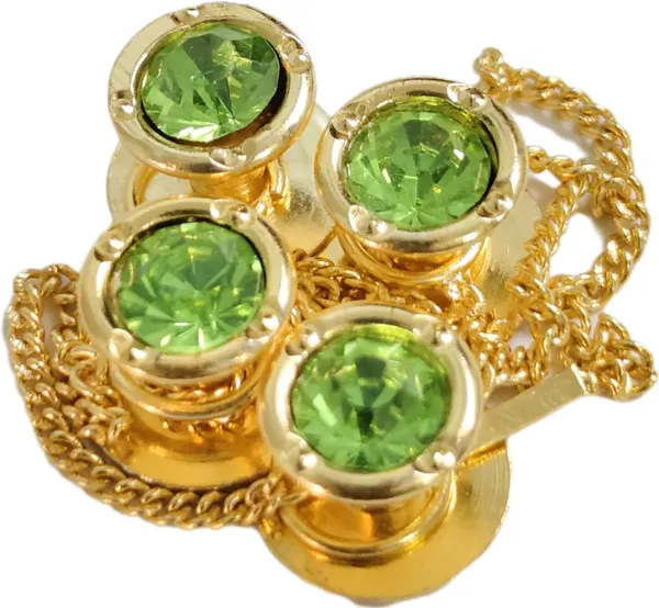Leafy_Green_Brass_Kurta_Buttons_For_Men_With_Golden_Chain_(23_Cm)