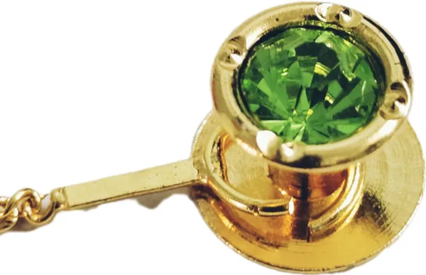 Leafy_Green_Brass_Kurta_Buttons_For_Men_With_Golden_Chain_(23_Cm)
