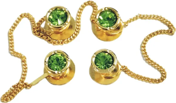 Leafy_Green_Brass_Kurta_Buttons_For_Men_With_Golden_Chain_(23_Cm)