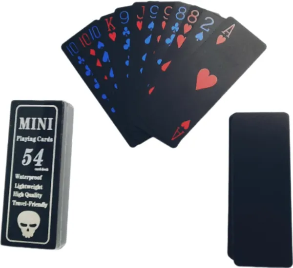 ‎Multicolor_Plastic_Coated_Long_Playing_Cards_(Unique_54_Cards)_(8.3L_X_3.2W_Cm)