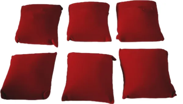Velvet_Maroon_Small_Pillow_For_Jewellery_Display_(8L_X_7W_X_4H)_(Pack_Of_6)