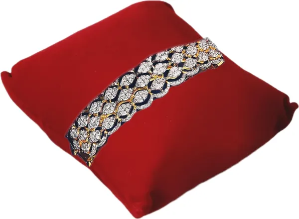 Velvet_Maroon_Small_Pillow_For_Jewellery_Display_(8L_X_7W_X_4H)_(Pack_Of_6)
