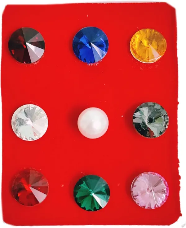 Multicolor_Panchratna_Navratna_Stones_Set_For_Pooja_(10_X_10_X_10_Mm)