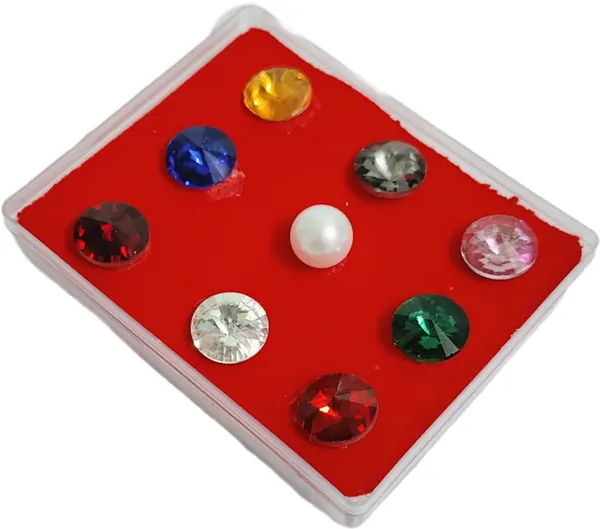Multicolor_Panchratna_Navratna_Stones_Set_For_Pooja_(10_X_10_X_10_Mm)