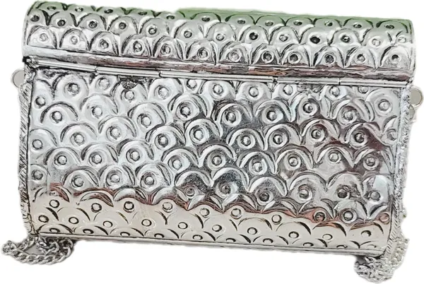 Silver_Antique_Oxidised_Finished_Metal_Purse_Clutch_Bag_For_Women_(18_X_7_X_12_Cm)