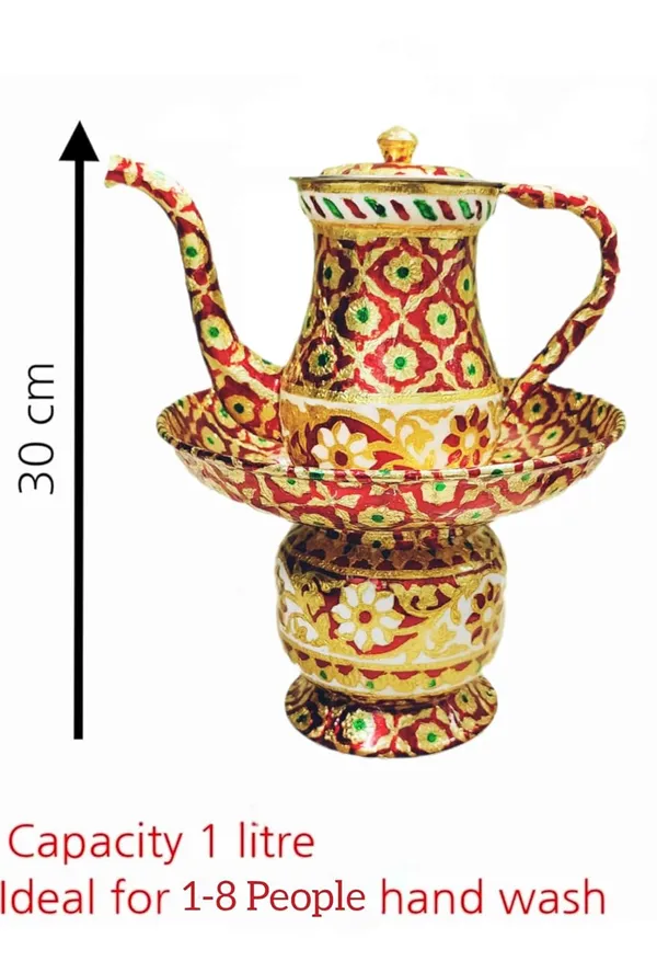 ‎Multicolor_Stainless_Steel_Chilamchi_Lota_Water_Jug_With_Lid_Bohra_Steel_For_Hand_Wash_(1_Litre)