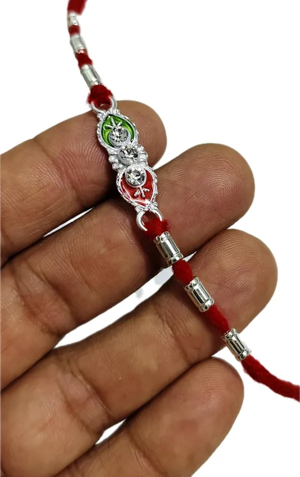 Silver_Metal_Rakhi_For_Rakshabandhan_For_Brother_Bhabhi_Sister_Kids
