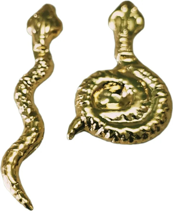 ‎Multicolor_Pure_Silver_Copper_Brass_Nag_For_Kaal_Sarpa_Dosh_Puja_(Pack_Of_6)_(4_Cm)