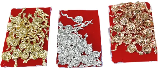 ‎Multicolor_Pure_Silver_Copper_Brass_Nag_For_Kaal_Sarpa_Dosh_Puja_(Pack_Of_6)_(4_Cm)