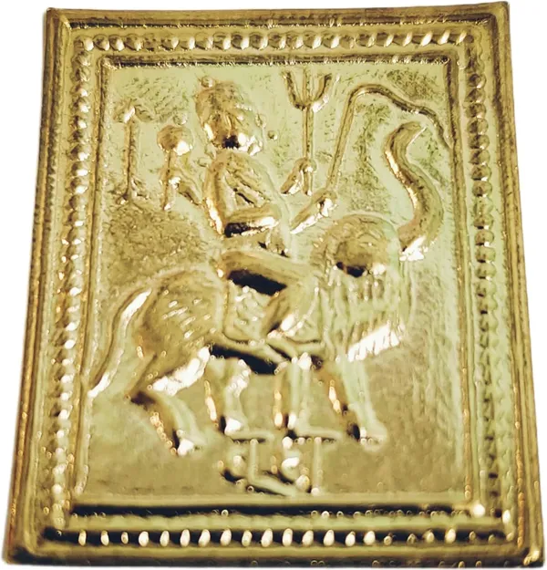 Golden_Navgrah_Yantra_Shree_Vastu_Laxmi_Sarva_Karya_Siddhi_Murti_Pratima_Set_For_Pooja_(7_X_6_X_1_Cm)