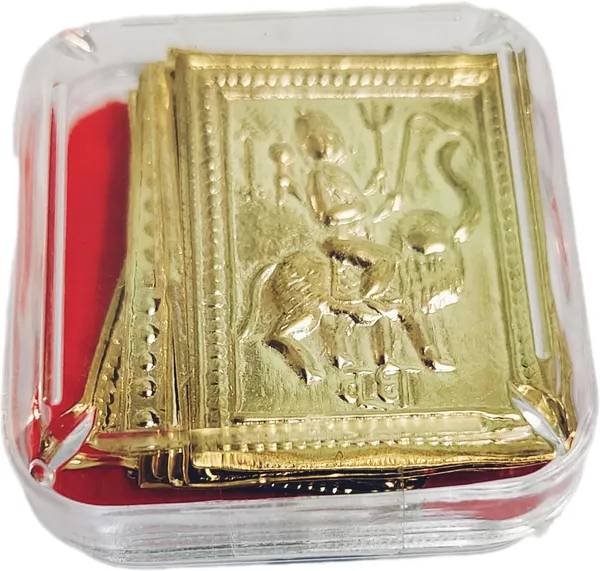 Golden_Navgrah_Yantra_Shree_Vastu_Laxmi_Sarva_Karya_Siddhi_Murti_Pratima_Set_For_Pooja_(7_X_6_X_1_Cm)