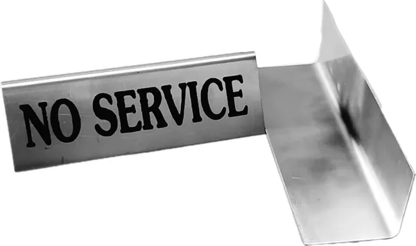 Silver_Stainless_Steel_Table_Sign_Board_(No_Service)_(Pack_Of_2)_(15L_X_5H_Cm)