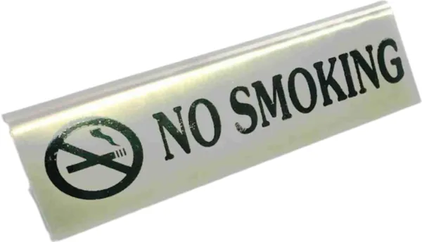 Silver_Stainless_Steel_Table_Sign_Board_(No_Smoking)_(Pack_Of_2)_(15L_X_5H_Cm)