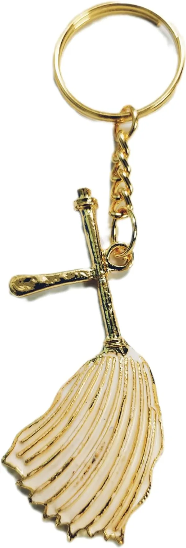 Golden_Metal_Jain_Ogha_Symbol_Keychain_For_Bike_Car
