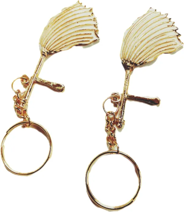 Golden_Metal_Jain_Ogha_Symbol_Keychain_For_Bike_Car