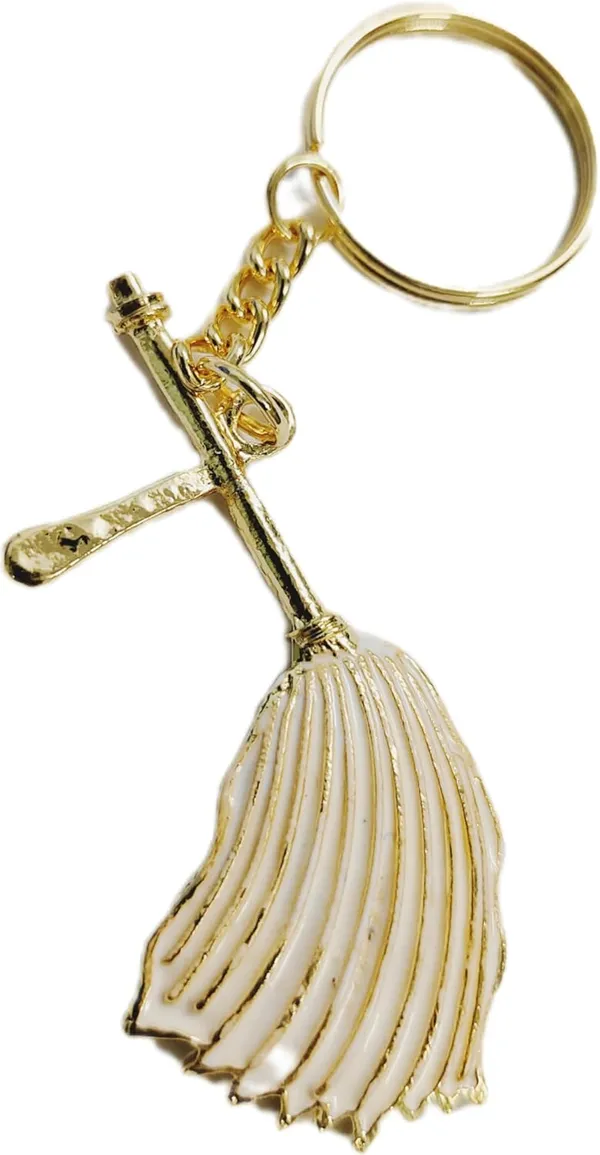 Golden_Metal_Jain_Ogha_Symbol_Keychain_For_Bike_Car