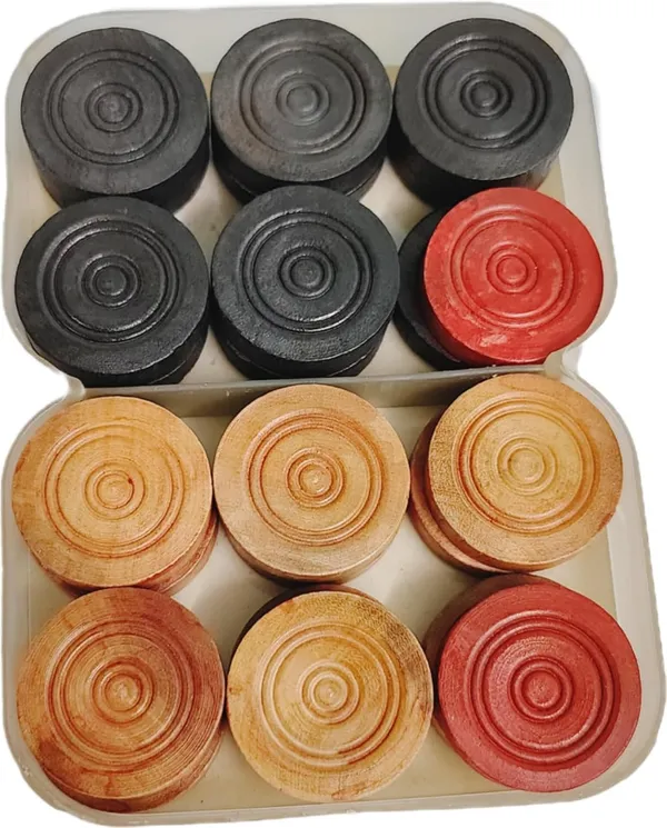‎Ivory_Carrom_Wooden_Coins_Pawn_With_The_Board_Striker_(Only_Carrom_Coins)_(4_Cm_Dia)