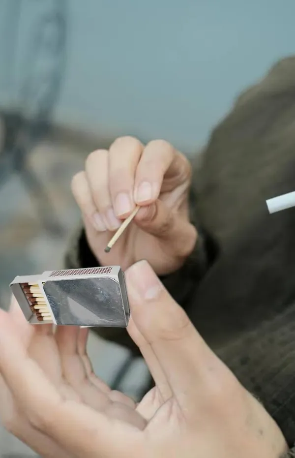 Silver_Stainless_Steel_Wall_Mounted_Matchstick_Box_Holder