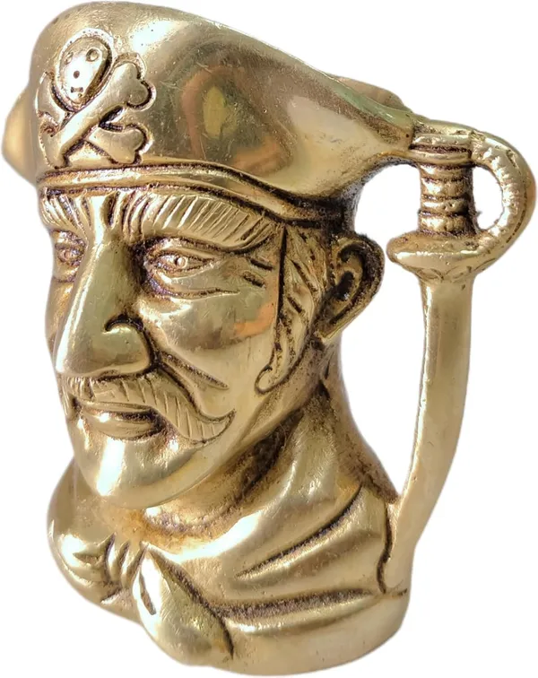 Yellow_Antique_Brass_Stylish_Pen_Pencil_Stand_Holder_Cum_Paper_Weight_For_Study_Table_Office_(50_X_90_X_100_Mm)