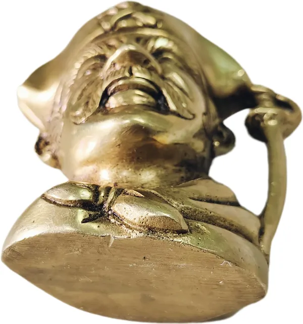 Yellow_Antique_Brass_Stylish_Pen_Pencil_Stand_Holder_Cum_Paper_Weight_For_Study_Table_Office_(50_X_90_X_100_Mm)