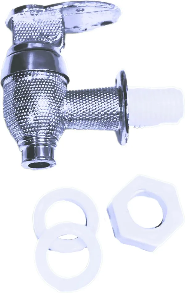 Silver_Pvc_Plastic_Tap_For_Water_Dispenser