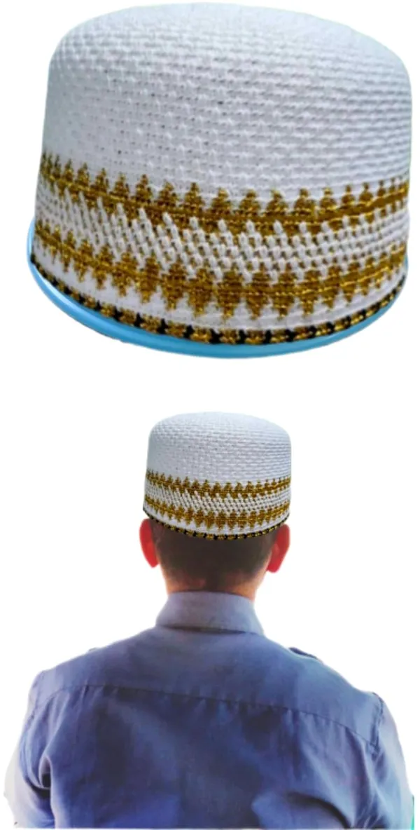 Blue_Plastic_Bohra_Topi_Cap_Storage_Holder_(19.5_Number)