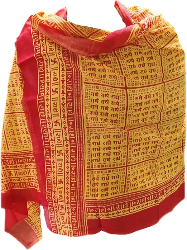 Orange_Cotton_Radhe_Radhe_Shawl_Printed_For_Men_Women_(1.5_X_0.75_Meter)