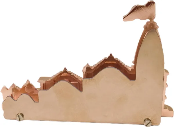 Reddish_Brown_Ram_Mandir_Ayodhya_Model_Fancy_Visiting_Business_Card_Holder_(10L_X_7H_X_2W_Cm)