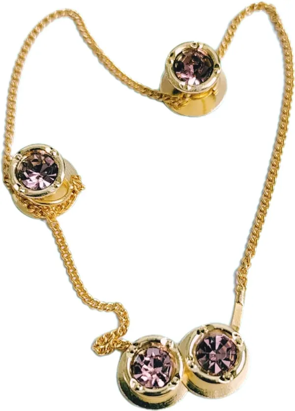 Rose_Gold_Brass_Kurta_Buttons_For_Men_With_Golden_Chain_(1Cm_Dia)_(23_Cm)
