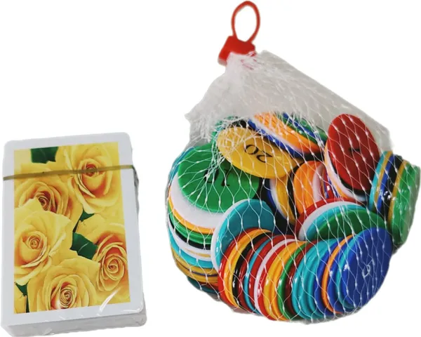 ‎Multicolor_Rummy_Counters_Plastic_Coins_(30_X_30_X_10_Mm)