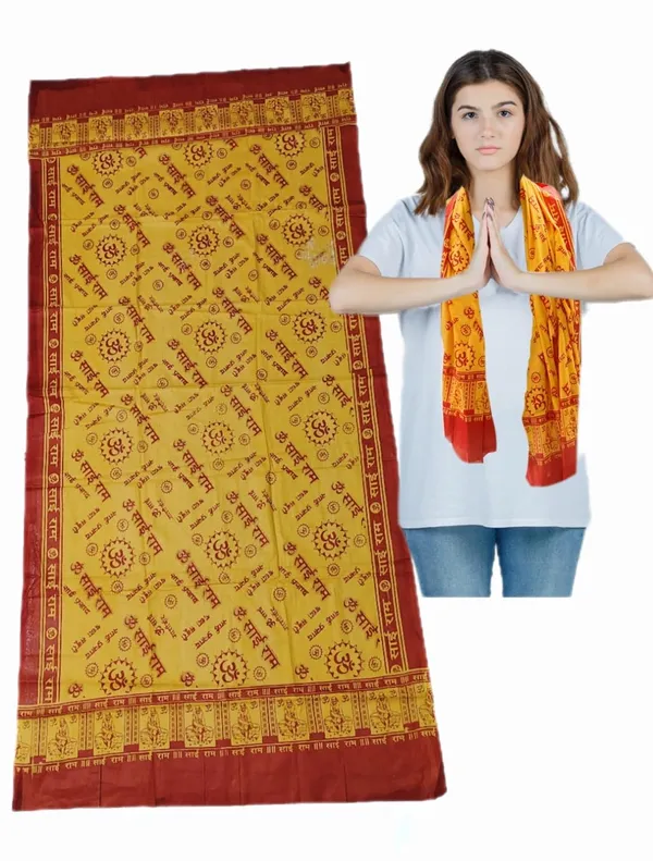Orange_Cotton_Shawl_For_Saibaba_For_God_Prayer_(1.5_X_0.75_Meter)