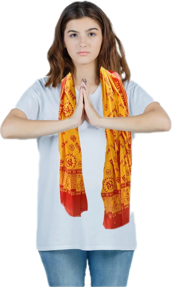 Orange_Cotton_Shawl_For_Saibaba_For_God_Prayer_(1.5_X_0.75_Meter)