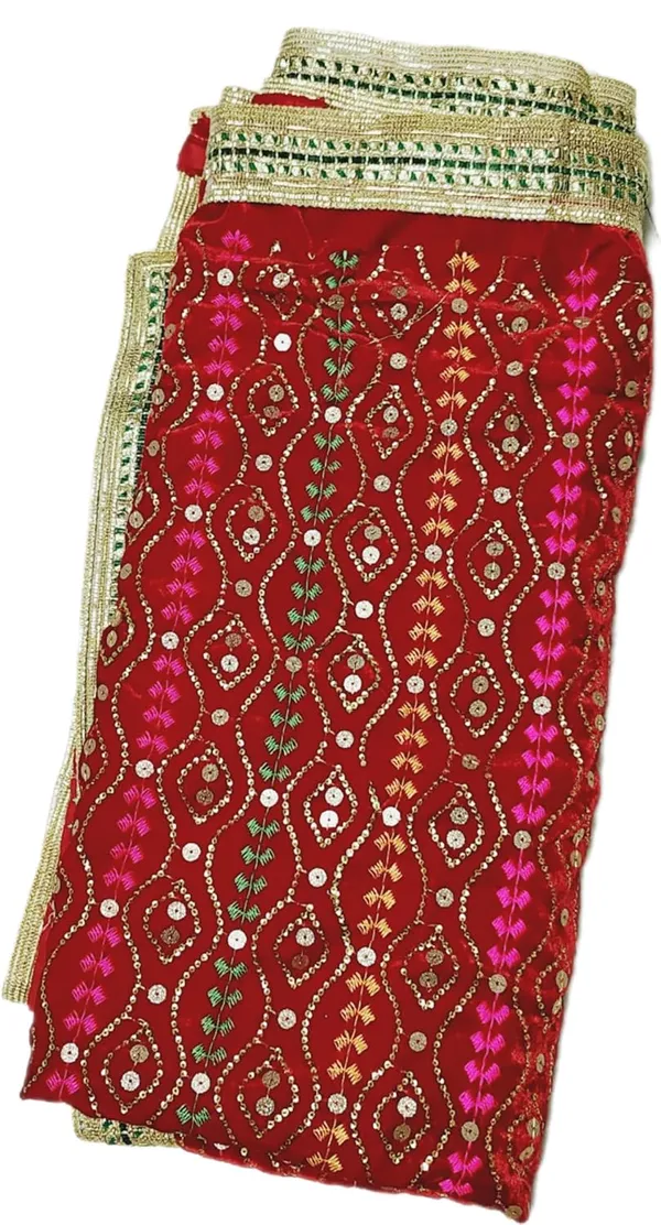 Maroon_Velvet_Embrodery_Shawl_For_Saibaba_Murti_Statue_For_God_Prayer_Pooja_For_Men_Women_(2_X_1_Meter)