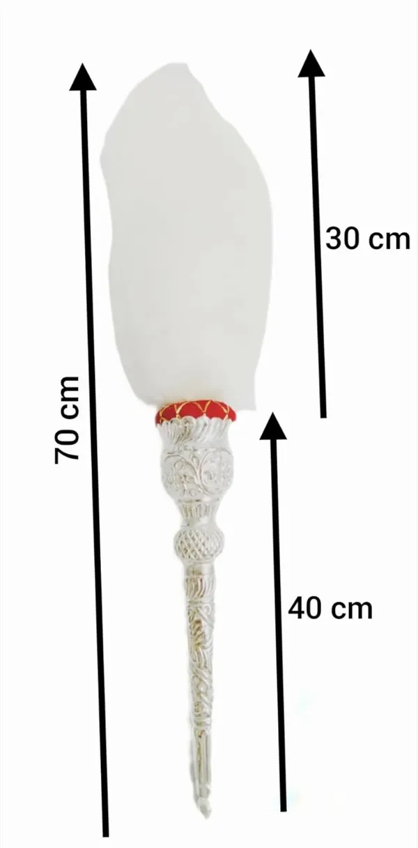 Silver_Metal_Chawar_For_Sahib_Pooja_(70_Cm)