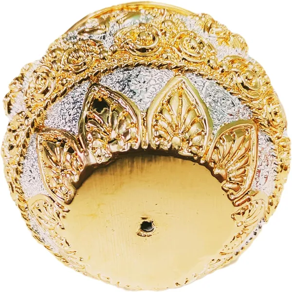 Golden,_Silver_Metal_Swastik_Embossed_Varalakshmi_Potli_Puja_Item_(12_X_8_X_2_Cm)