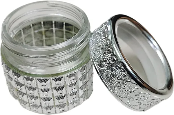 Silver_Glass_Container_For_Kitchen_Food_Storage_With_Lid_(Pack_Of_2)