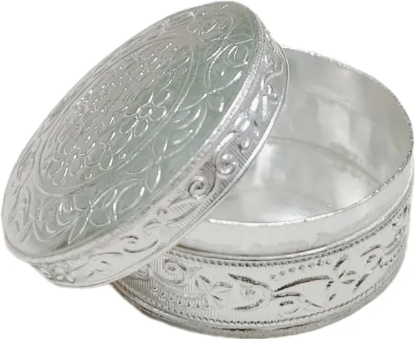 Silver_Metal_Round_Sindoor_Dani_(5_Cm_Dia)