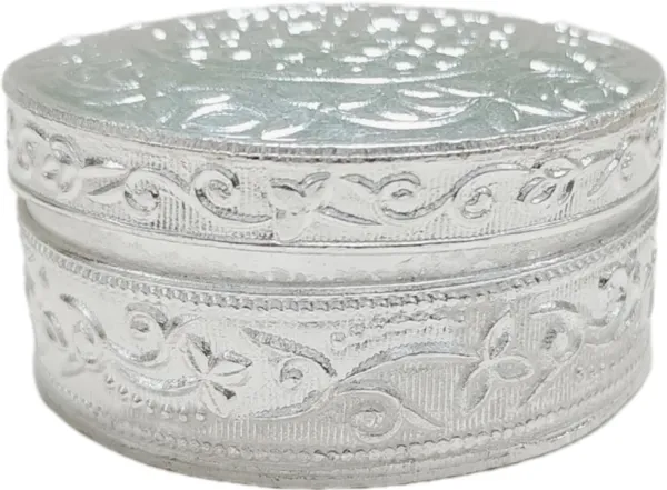 Silver_Metal_Round_Sindoor_Dani_(5_Cm_Dia)
