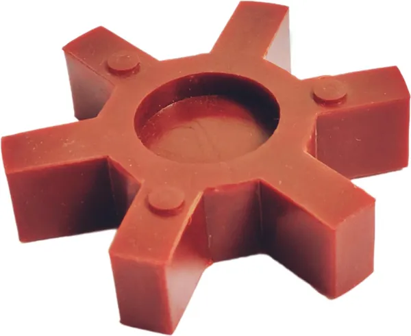 Maroon_Rubber_Pu_Polyurethane_Coupler_Star_Shape_For_Shaft_Pipes_Gearbox_Pump_Motors_Sweeping_Machines_(Without_Hole)_(Number_70)