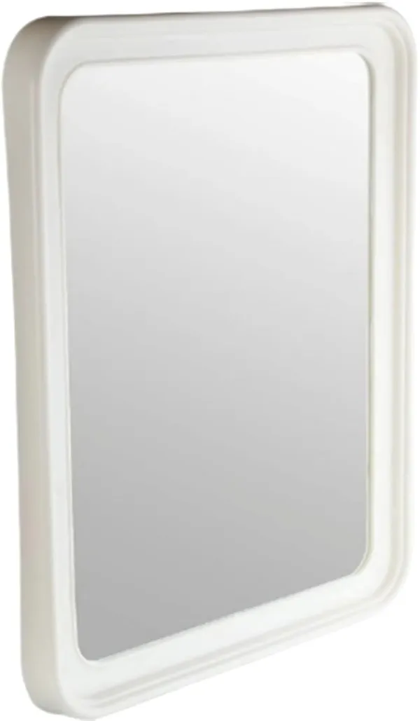 ‎Beige_Plastic_Mirror_Wall_Hanging_For_Bathroom_Bedroom_Dressing_Table_(3Mm)_(Rectangular)_(10X13_Inch)