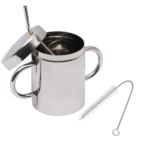 Silver_Stainless_Steel_Straw_Glass_With_Lid_And_Handle