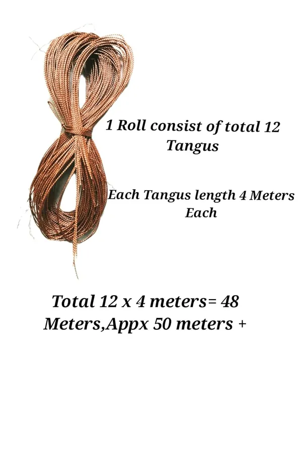 Brown_Nylon_Tangoos_Thread_Roll_For_Hand_Stitching_(Pack_Of_12)_(48_Meters)