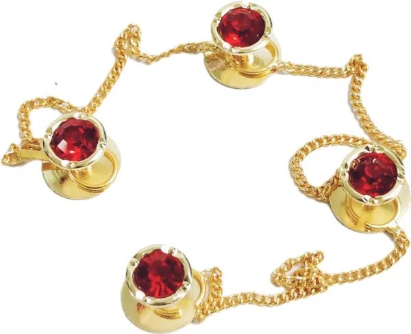 Tomato_Red_Brass_Kurta_Buttons_For_Men_With_Golden_Chain_(23_Cm)