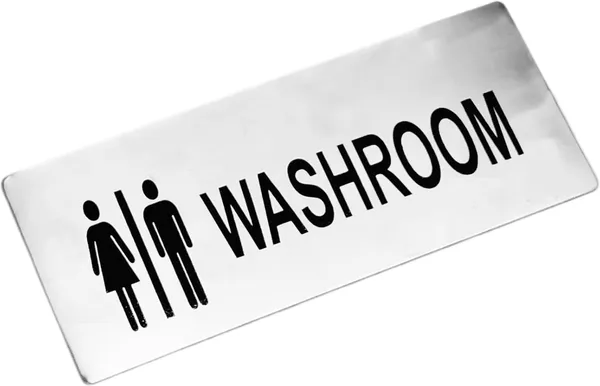 Silver_Self_Adhesive_Stainless_Steel_Sign_Board_Washroom_For_Shop_(30_L_X13_W_Cms)
