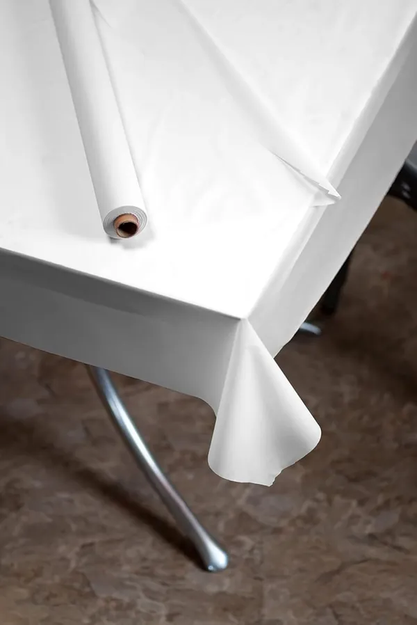 White_Plastic_Table_Cloth_Sheet_Roll_(80_Cm_Expandable_Width)
