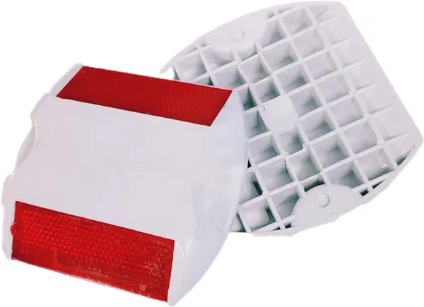 White_Road_Reflector_Studs_Light_With_Cat_Eye_Feature_(Pack_Of_6)_(Pack_Of_6)