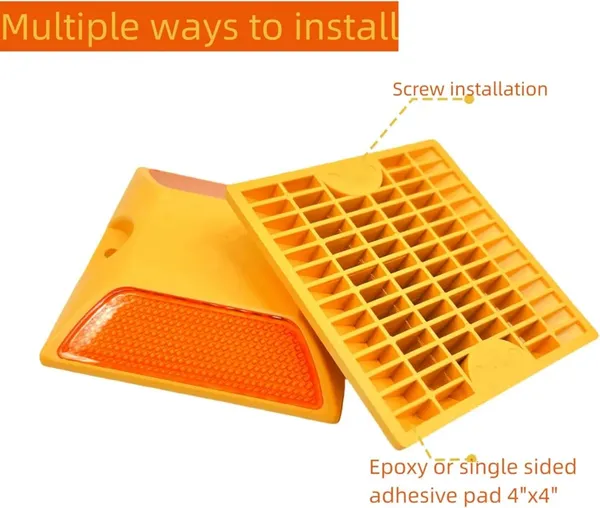 Yellow_Road_Reflector_Studs_Light_With_Cat_Eye_Feature_(Pack_Of_4)_(Pack_Of_4)