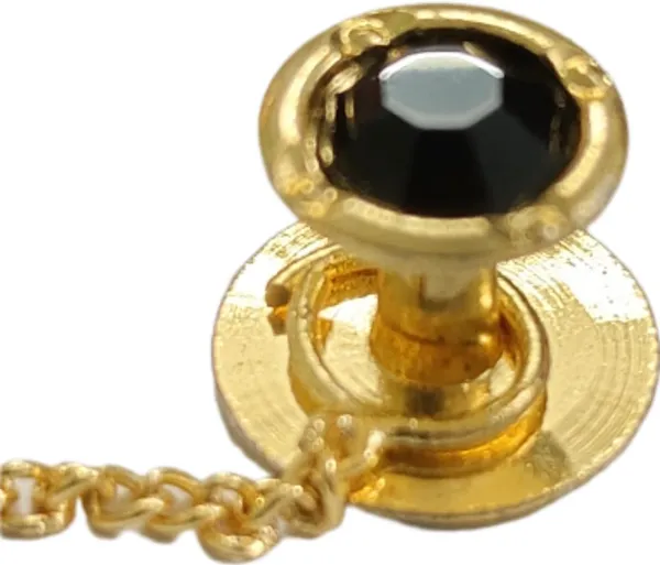 Zed_Black_Brass_Kurta_Buttons_For_Men_With_Golden_Chain_(23_Cm)