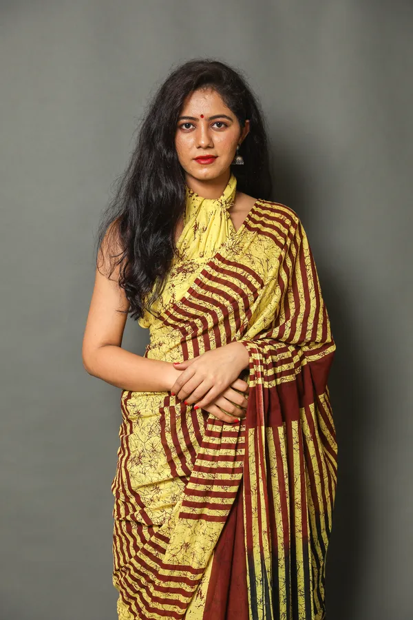 Multicolor_Jaipuri_Block_Print_Bagru_Hand_Block_Printed_Mulmul_Cotton_Saree_For_Woman
